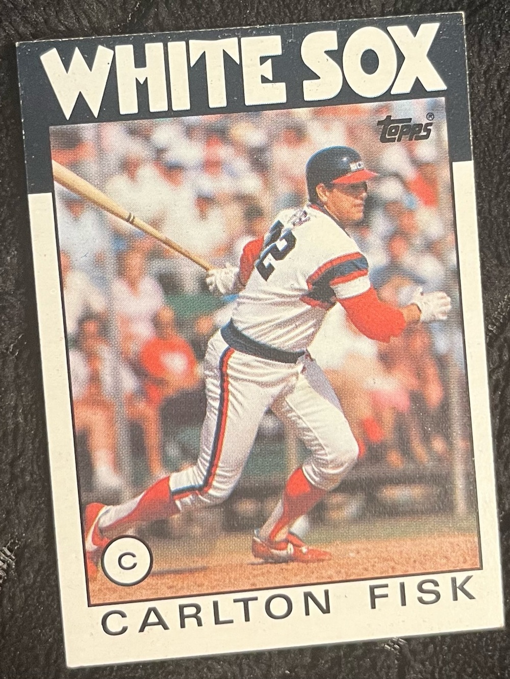 Topps White Sox Baseball Card - White, Red, Navy